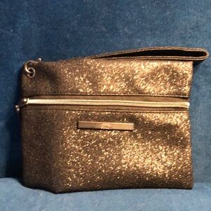 Glittery Black Wristlet